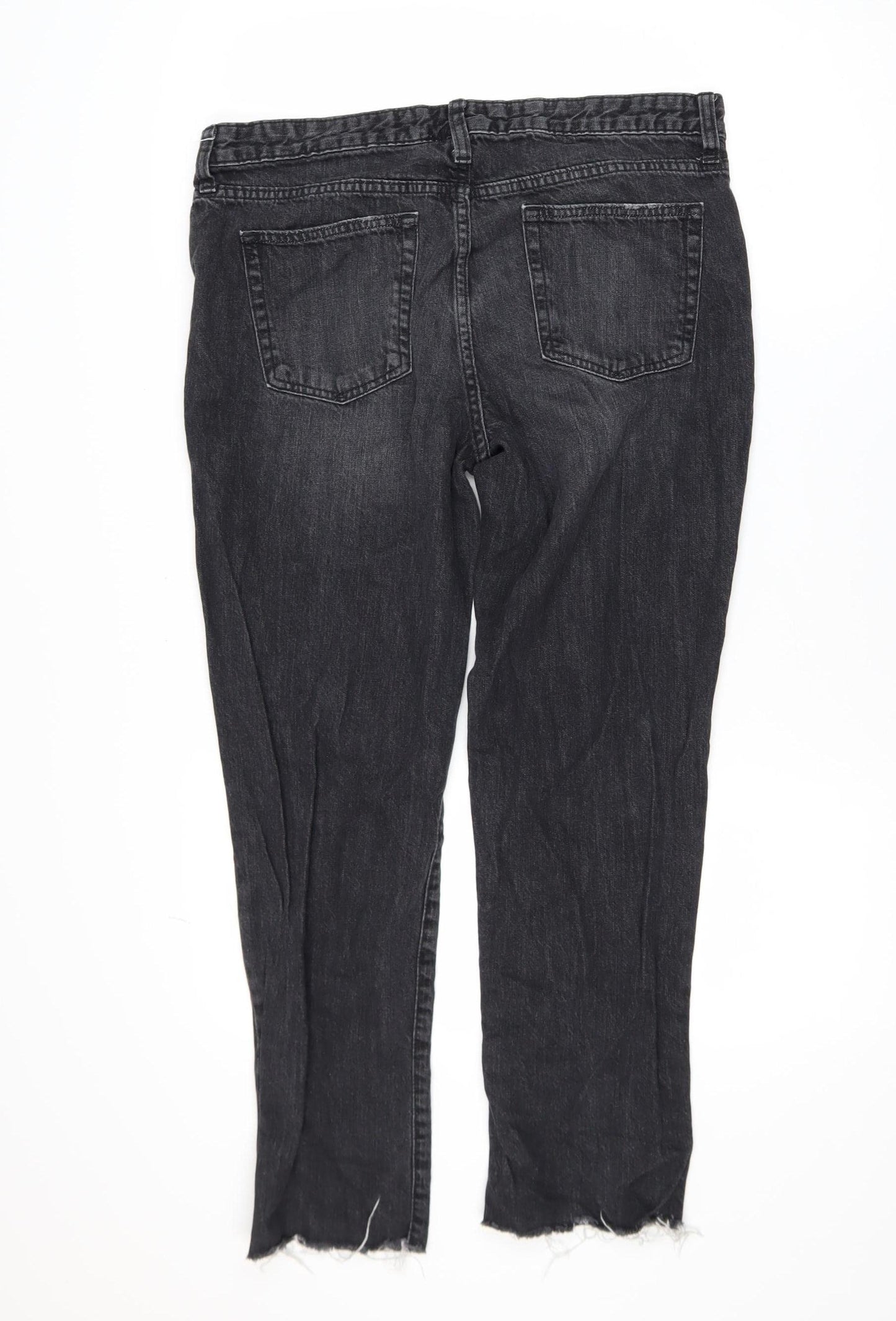 GAP Women’s Black Boyfriend Jeans Size 8 Relaxed Fit Denim