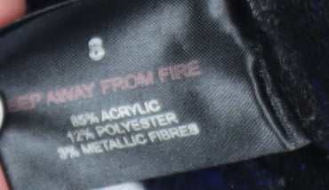 Linea Weekend Women's Blue Tweed Biker Jacket Size 8