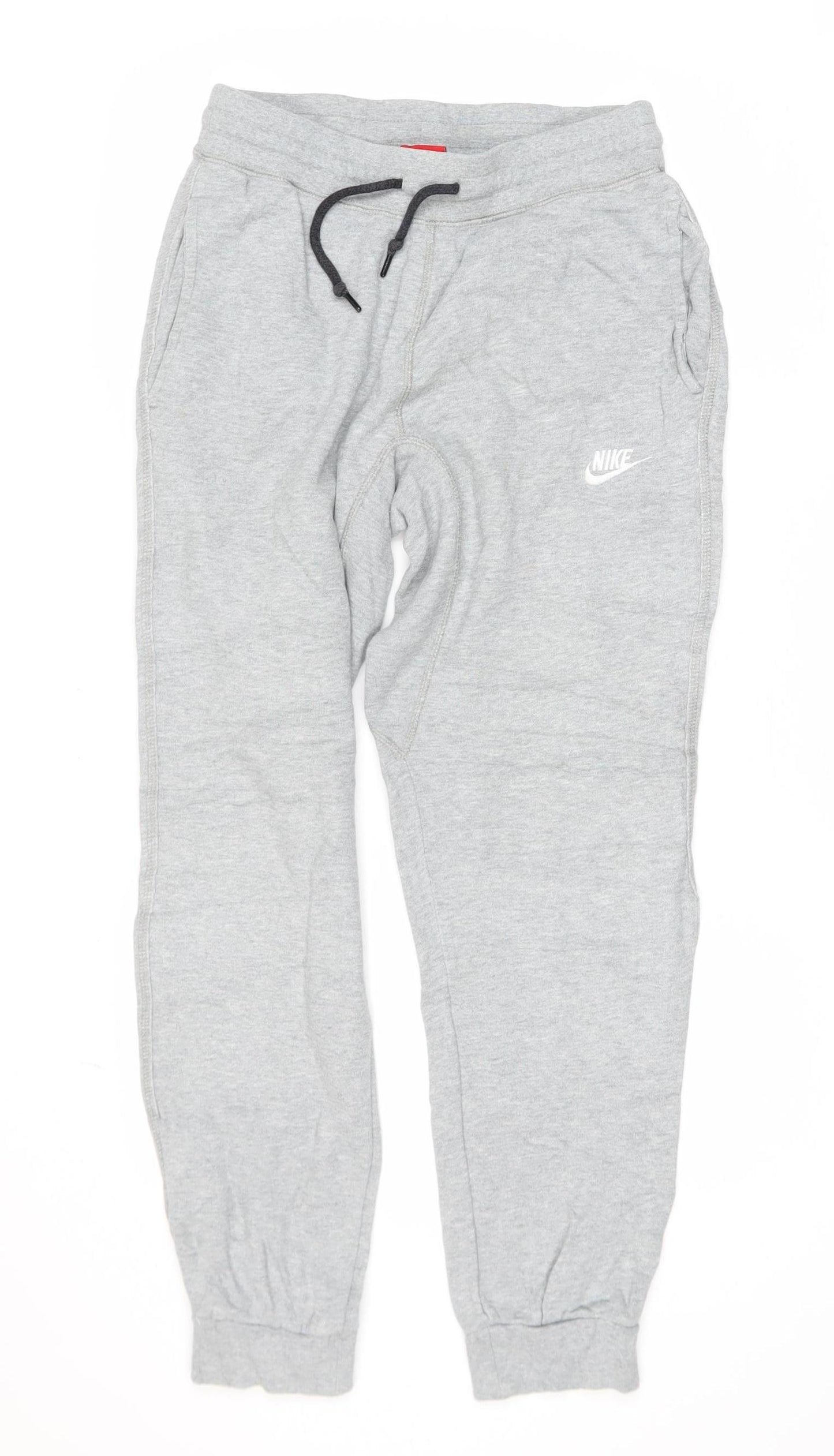 Nike Men's Grey Jogger Sweatpants S Regular Fit Cotton