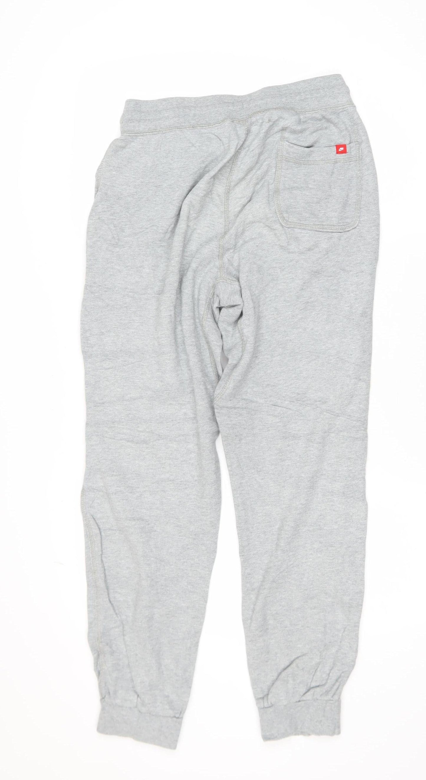 Nike Men's Grey Jogger Sweatpants S Regular Fit Cotton