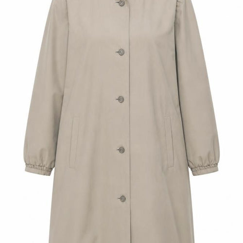 Marks and Spencer Women Beige Petite Fit Long Overcoat Size 12