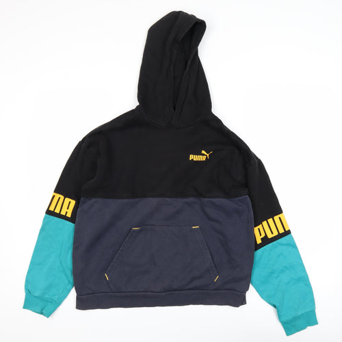Puma Boys Multicoloured Pullover Hoodie 13-14 Years Cotton Blend