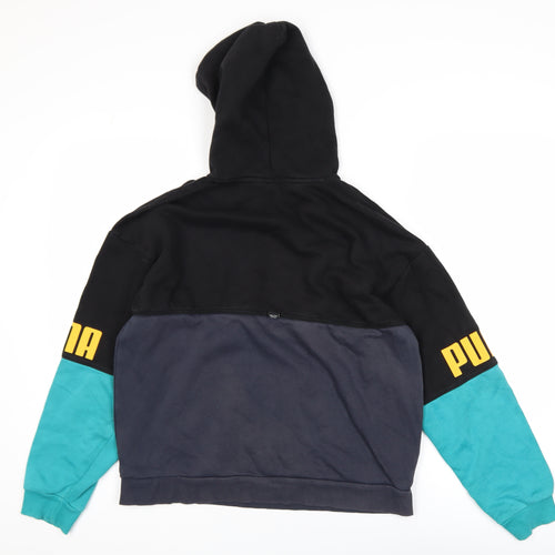 Puma Boys Multicoloured Pullover Hoodie 13-14 Years Cotton Blend