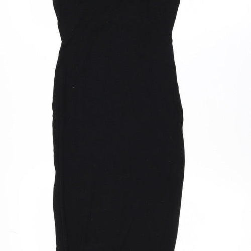 New Look Women's Black Size 8 Bodycon Midi Dress