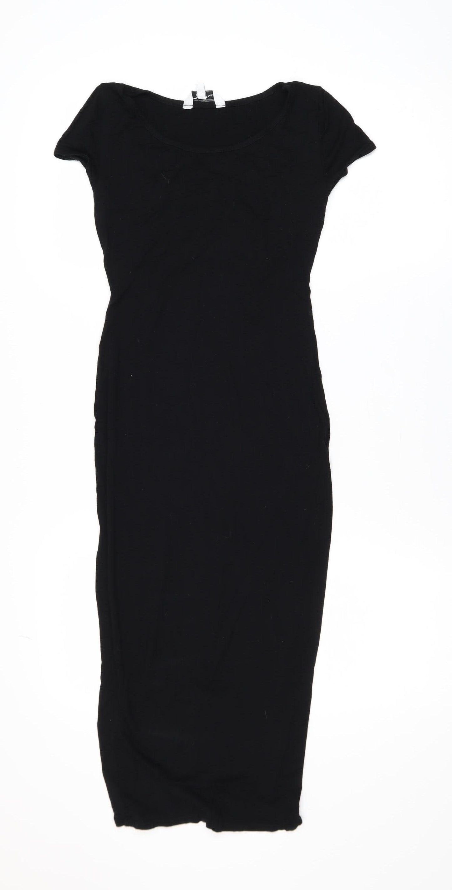 New Look Women's Black Size 8 Bodycon Midi Dress