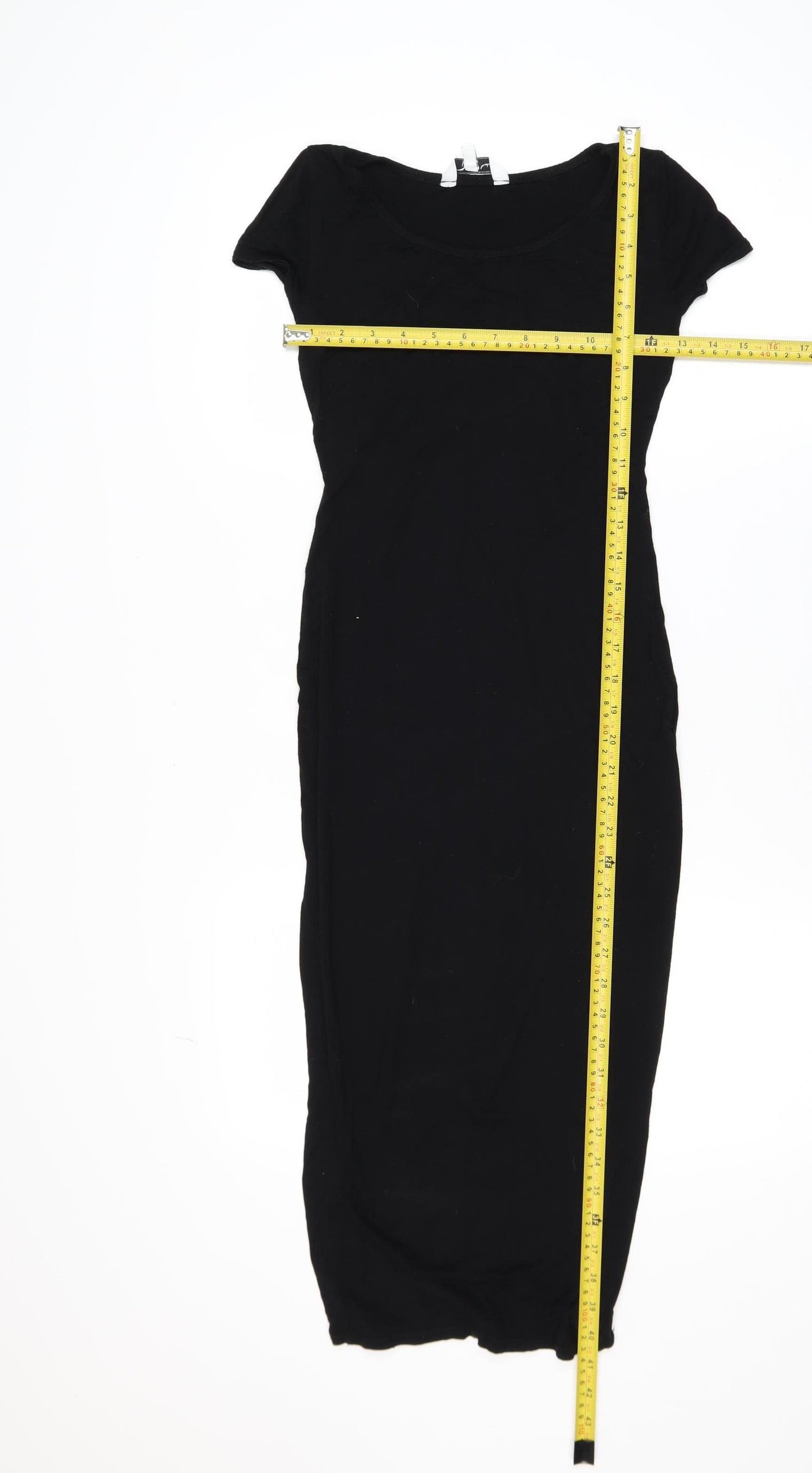 New Look Women's Black Size 8 Bodycon Midi Dress