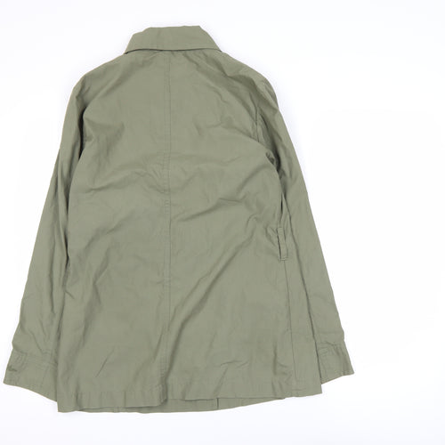 s.Oliver Women’s Green Cotton Blend Mid-Length Casual Jacket Size 8