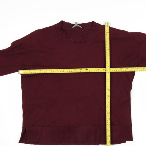 Oasis Unisex Red Medium Crew Neck Pullover Jumper