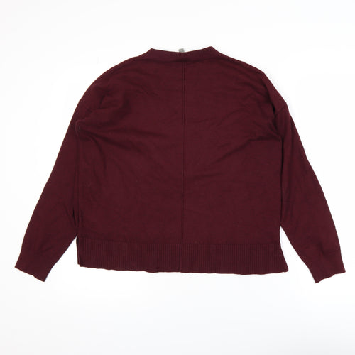 Oasis Unisex Red Medium Crew Neck Pullover Jumper