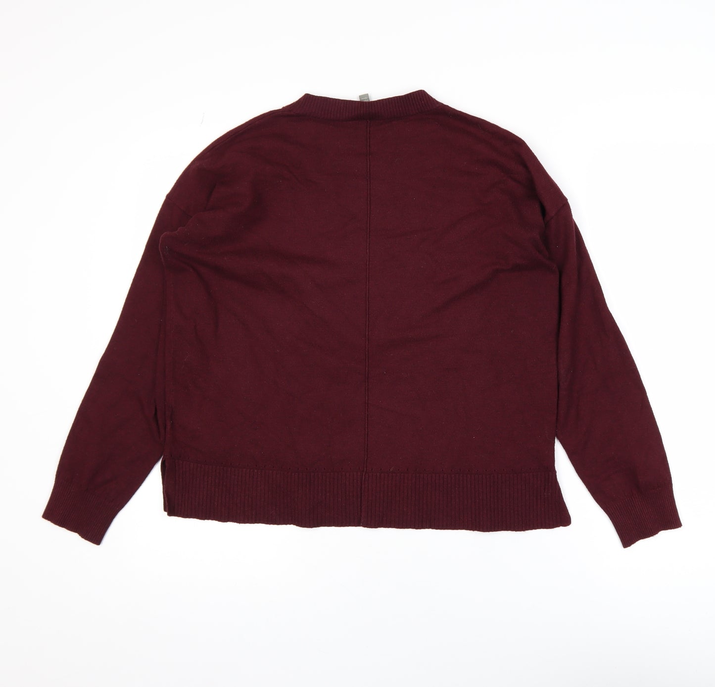 Oasis Unisex Red Medium Crew Neck Pullover Jumper