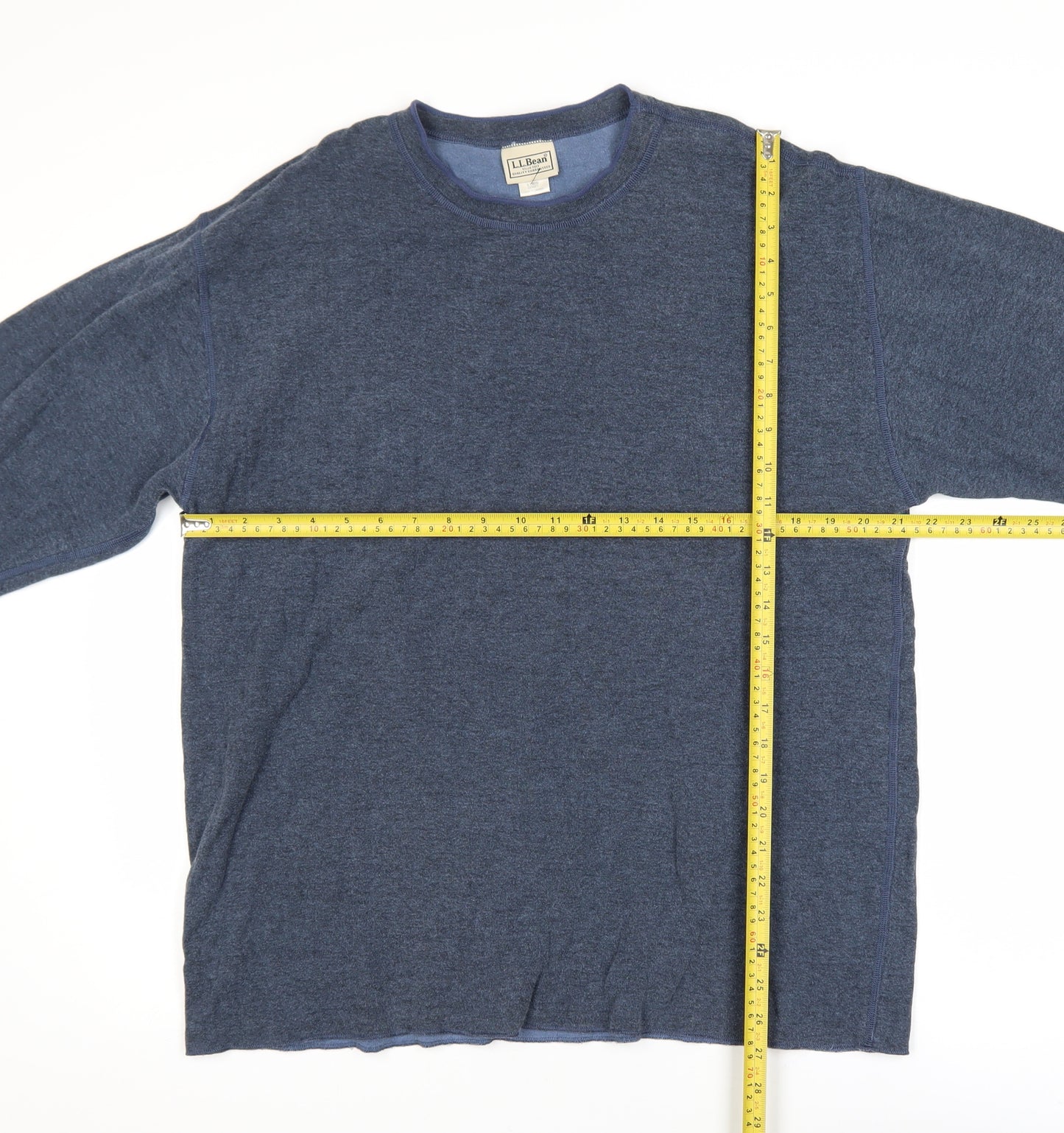 L.L. Bean Men's Blue Cotton Pullover Crew Neck Sweatshirt Size L