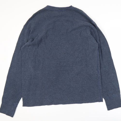 L.L. Bean Men's Blue Cotton Pullover Crew Neck Sweatshirt Size L