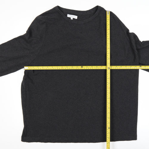 Red Herring Men's Black Cotton Crew Neck Pullover Jumper XL