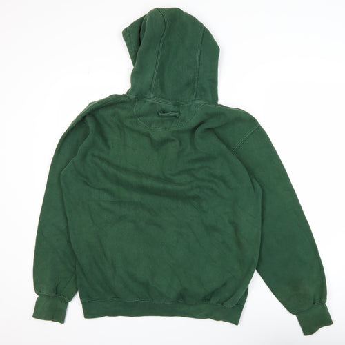 Just Hoods AWDis Green Men's Pullover Hoodie L College Graphic