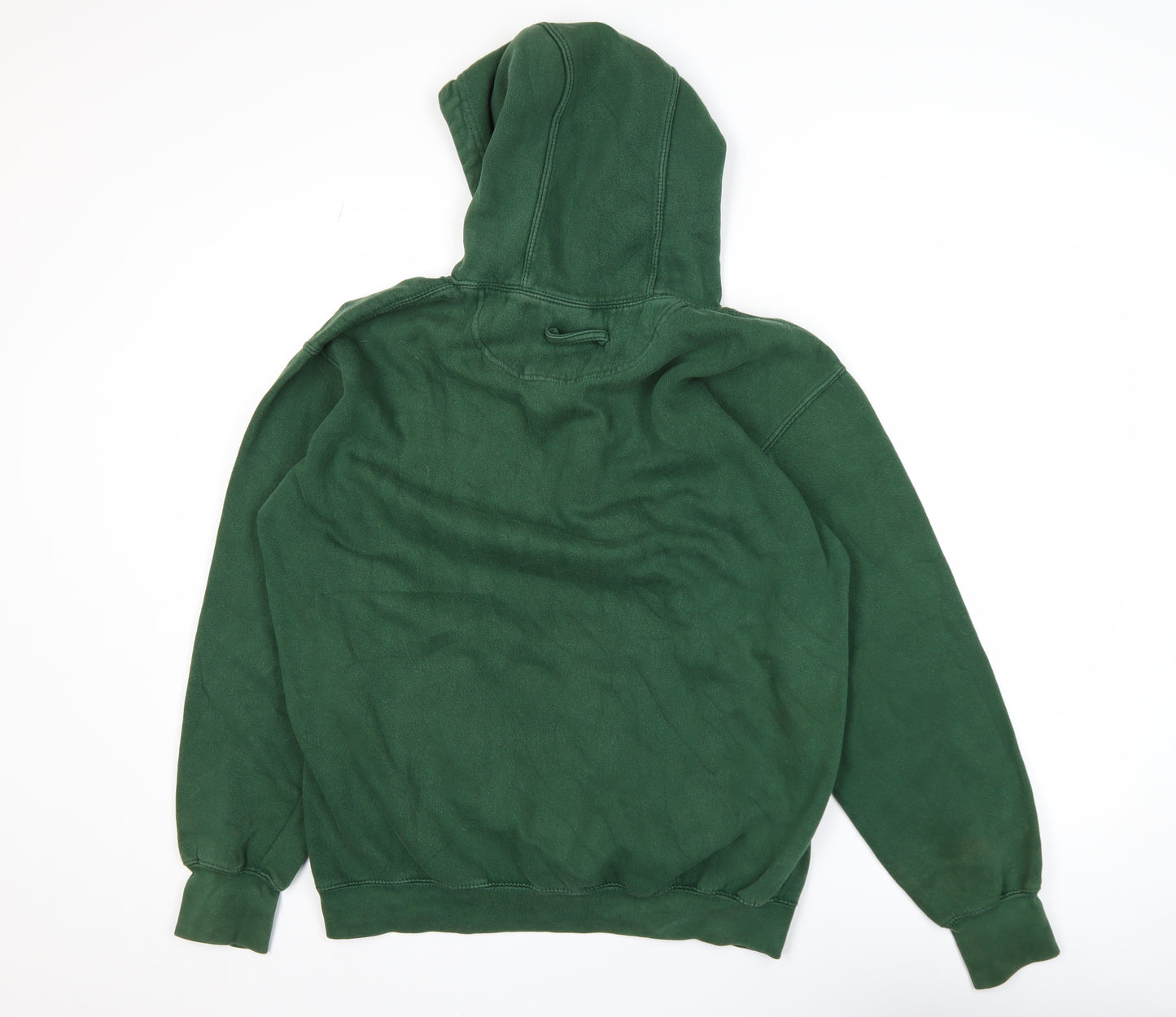 Just Hoods AWDis Green Men's Pullover Hoodie L College Graphic