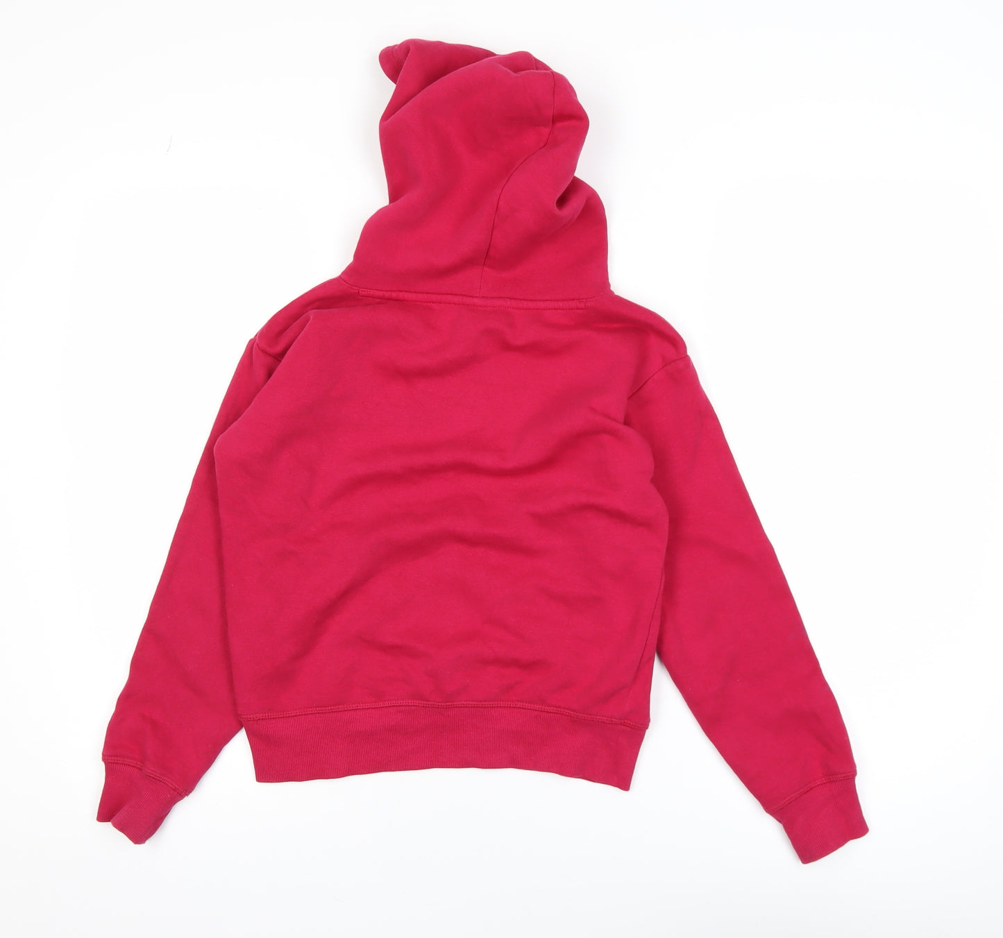 Champion Girls Pink Pullover Hoodie Medium 9-10 Years Logo Fleece