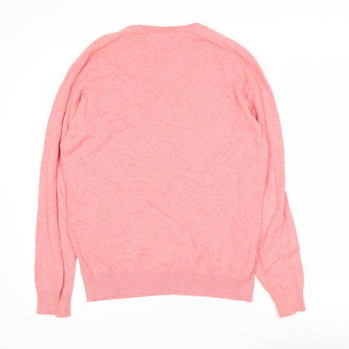 Springfield Womens Pink Crew Neck Cotton Pullover Jumper Size 12