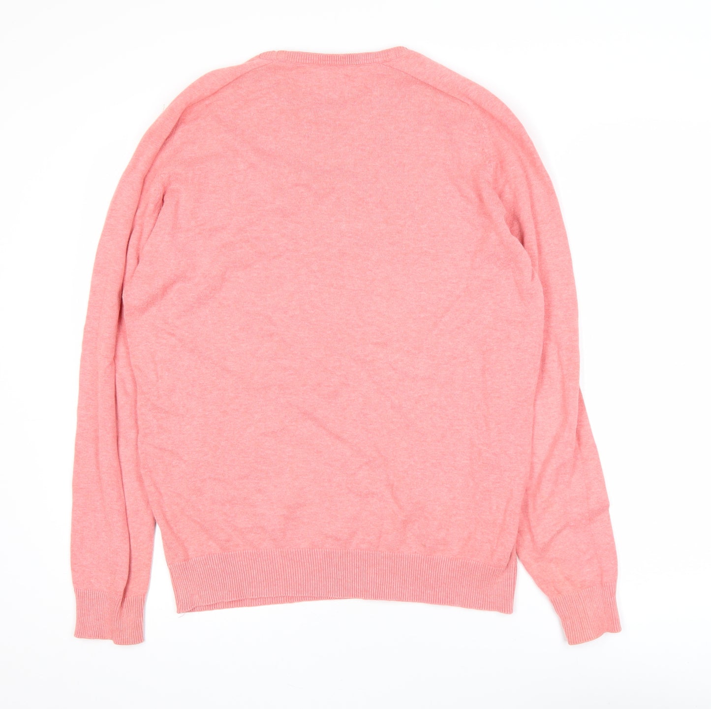 Springfield Womens Pink Crew Neck Cotton Pullover Jumper Size 12