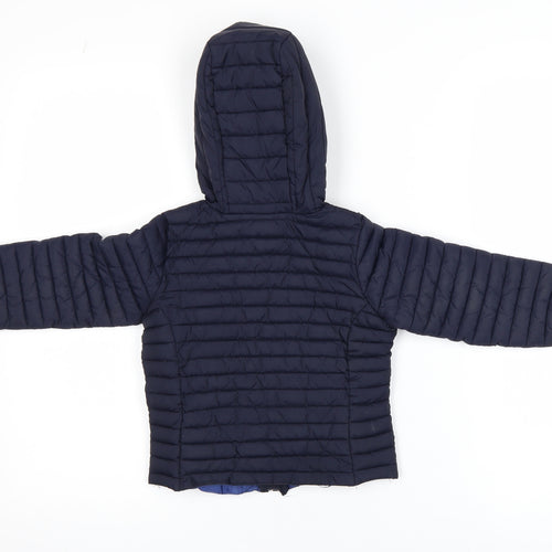 Joules Boys Blue Hooded Puffer Jacket 2 Years Lightweight Winter Coat