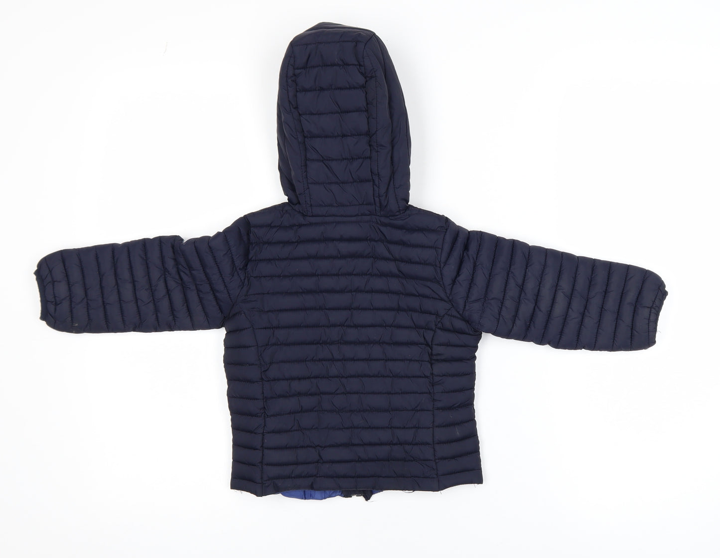 Joules Boys Blue Hooded Puffer Jacket 2 Years Lightweight Winter Coat