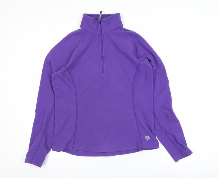 Mountain Hardwear Women Purple Fleece 1/2 Zip Active Jacket Size M