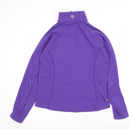 Mountain Hardwear Women Purple Fleece 1/2 Zip Active Jacket Size M