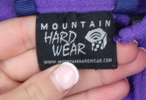 Mountain Hardwear Women Purple Fleece 1/2 Zip Active Jacket Size M