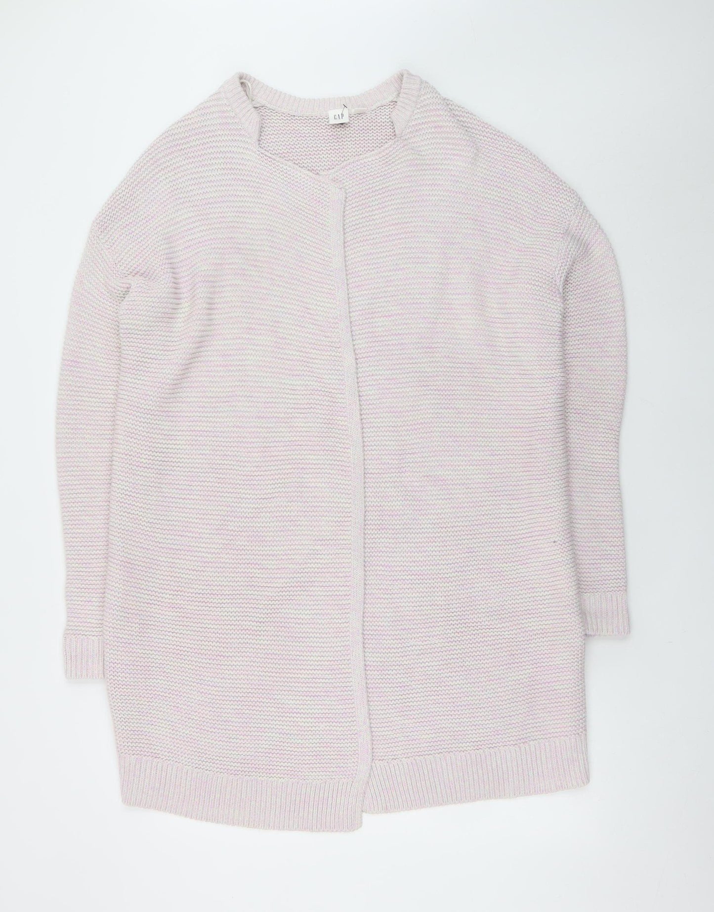 GAP Womens Pink Cotton Knit Long Sleeve Open Cardigan M