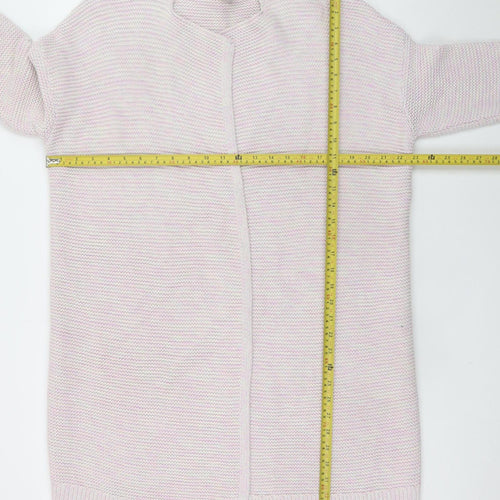 GAP Womens Pink Cotton Knit Long Sleeve Open Cardigan M