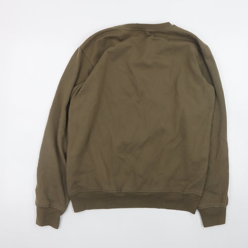 Nicce London Men’s Brown Crew Neck Logo Sweatshirt Size L