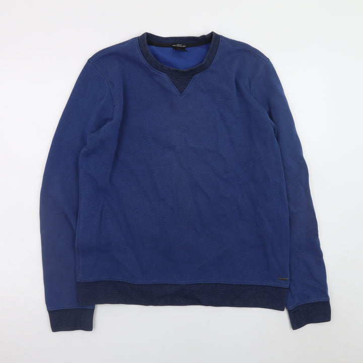 BOSS Mens Blue Slim Fit Crew Neck Sweatshirt XL