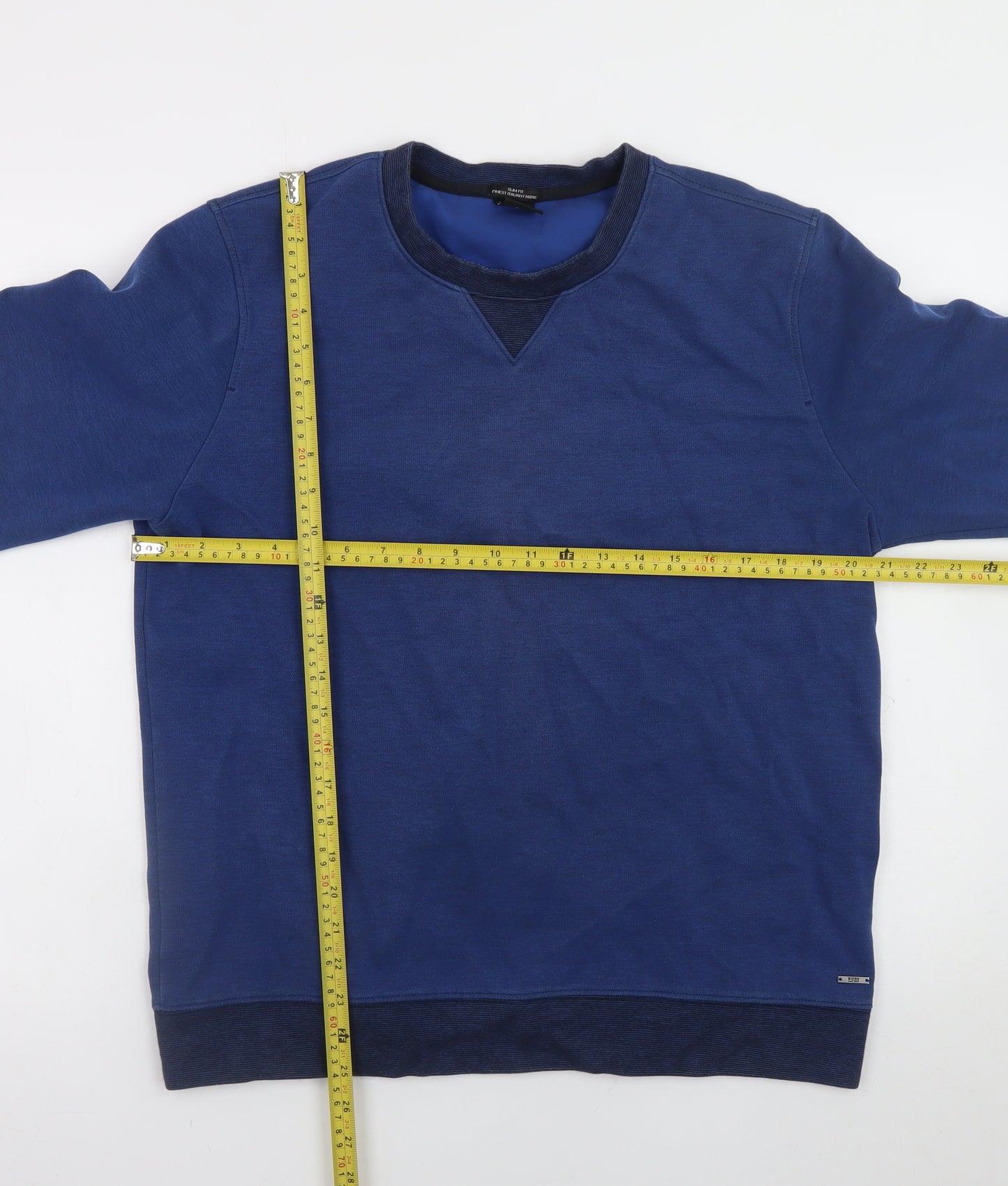 BOSS Mens Blue Slim Fit Crew Neck Sweatshirt XL