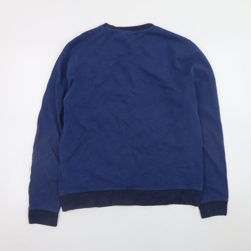BOSS Mens Blue Slim Fit Crew Neck Sweatshirt XL