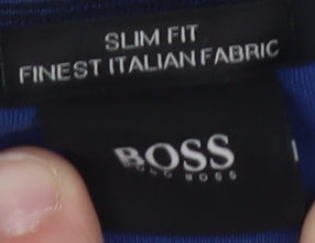 BOSS Mens Blue Slim Fit Crew Neck Sweatshirt XL