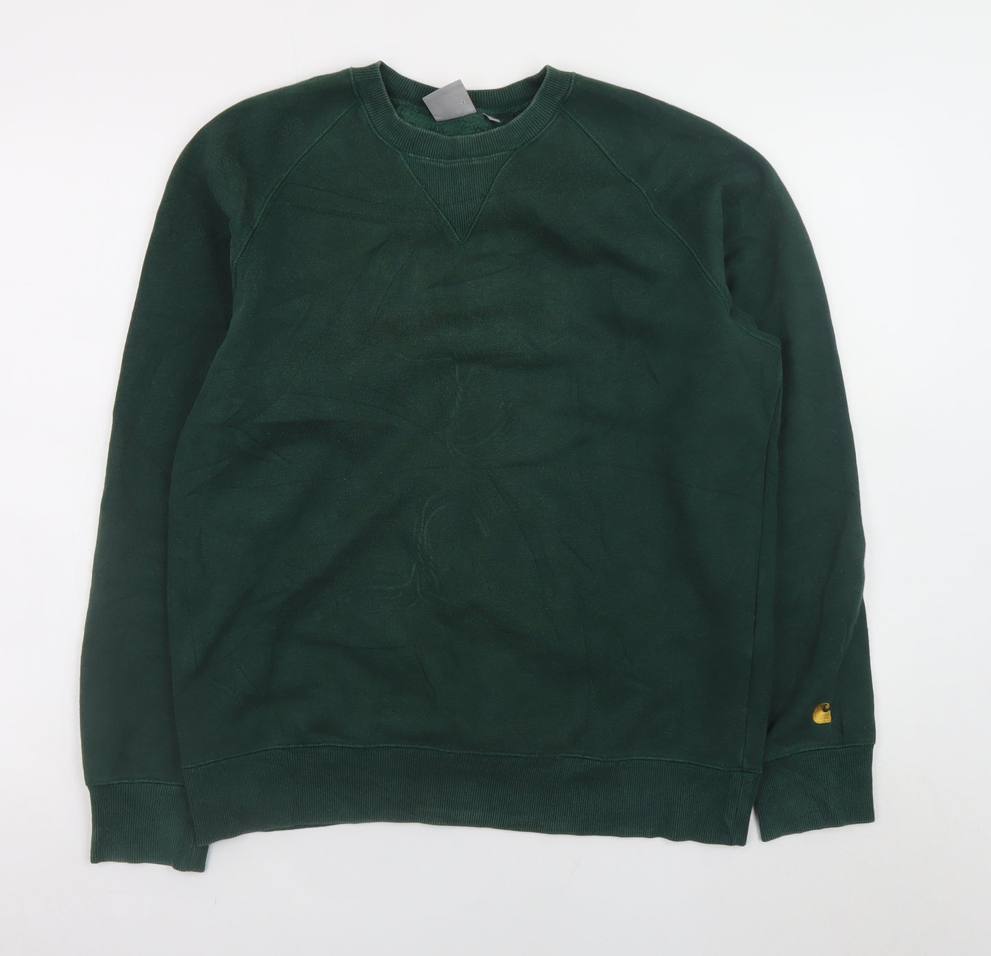 Carhartt Men's Green Pullover Crew Neck Sweatshirt M