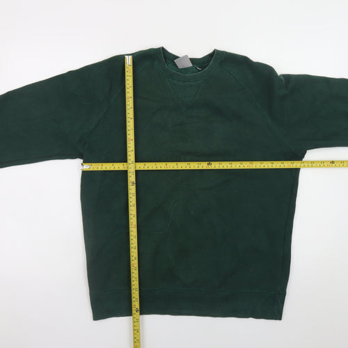 Carhartt Men's Green Pullover Crew Neck Sweatshirt M