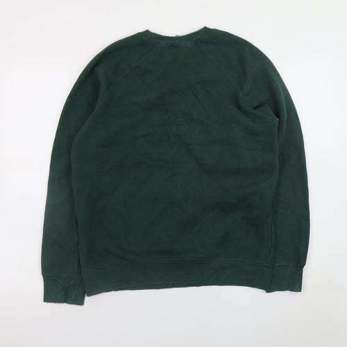 Carhartt Men's Green Pullover Crew Neck Sweatshirt M