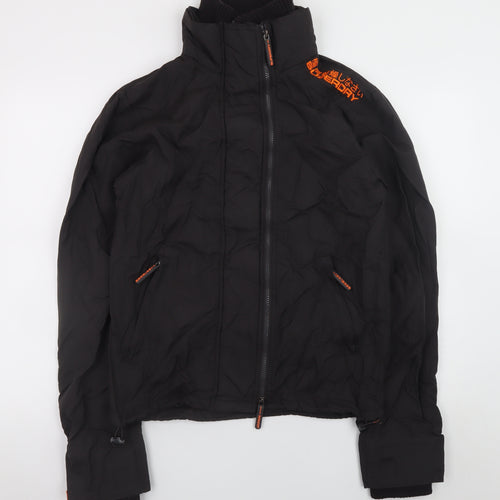 Superdry Men's Black Small Bomber Jacket Windproof Full Zip