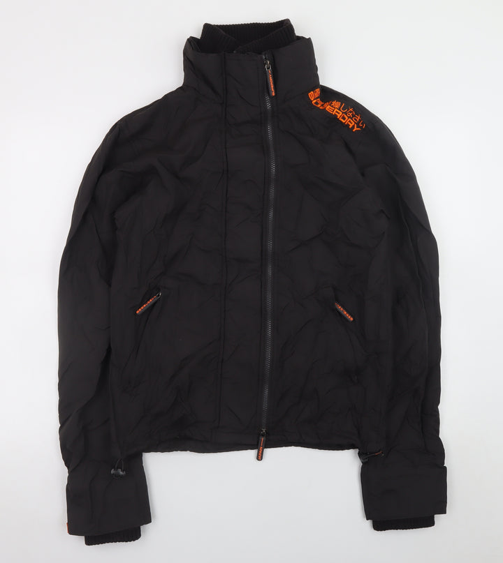 Superdry Men's Black Small Bomber Jacket Windproof Full Zip