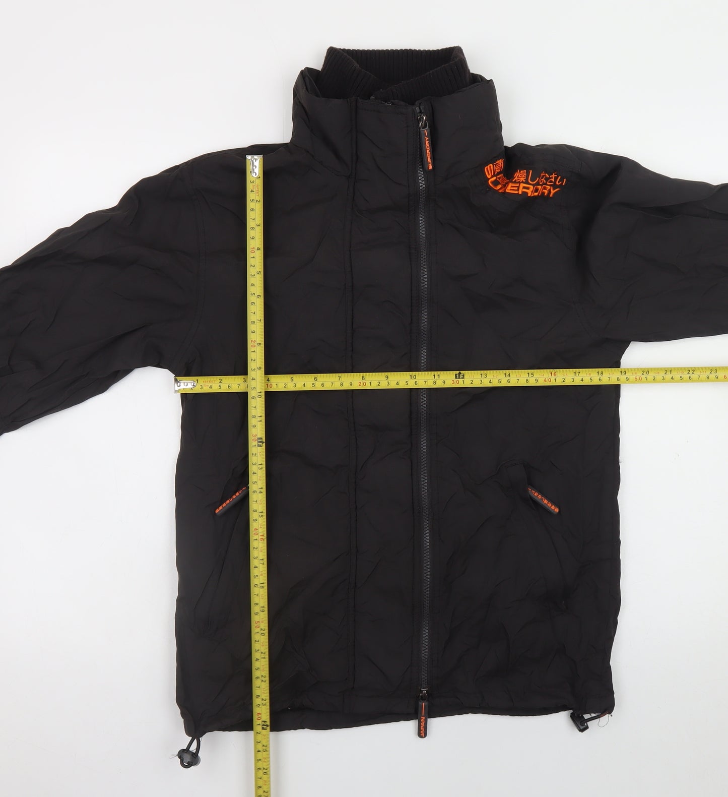 Superdry Men's Black Small Bomber Jacket Windproof Full Zip