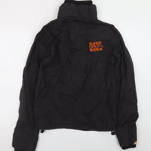 Superdry Men's Black Small Bomber Jacket Windproof Full Zip