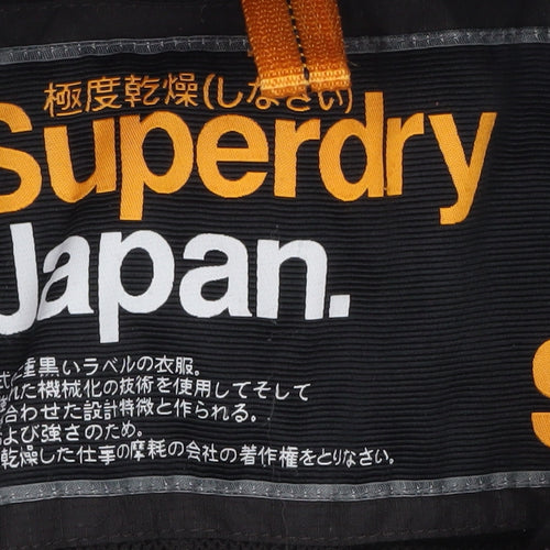 Superdry Men's Black Small Bomber Jacket Windproof Full Zip