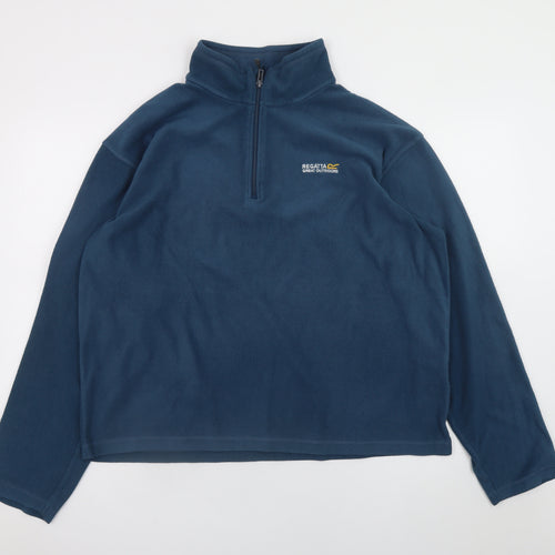 Regatta Men’s Blue XL Fleece 1/4 Zip Pullover Sweatshirt