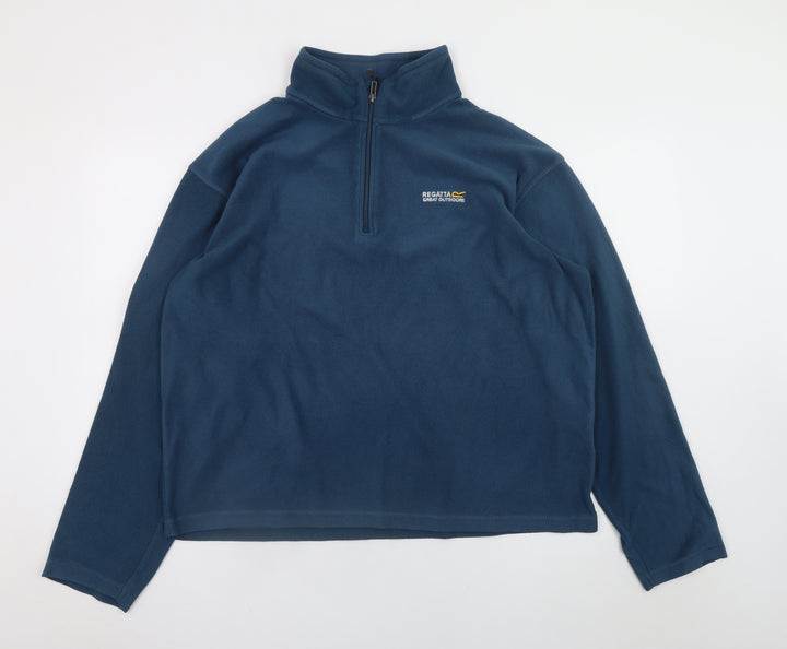 Regatta Men’s Blue XL Fleece 1/4 Zip Pullover Sweatshirt