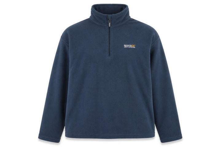 Front view of Regatta Men’s Blue XL Fleece 1/4 Zip Pullover Sweatshirt