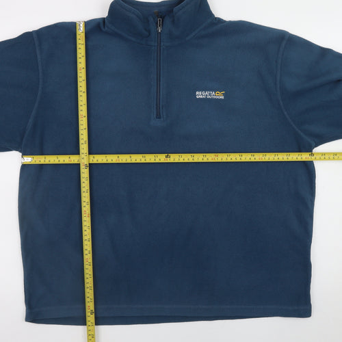 Regatta Men’s Blue XL Fleece 1/4 Zip Pullover Sweatshirt