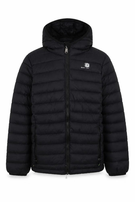 Karrimor Boys Black 13 Years Hooded Puffer Jacket with Full Zip