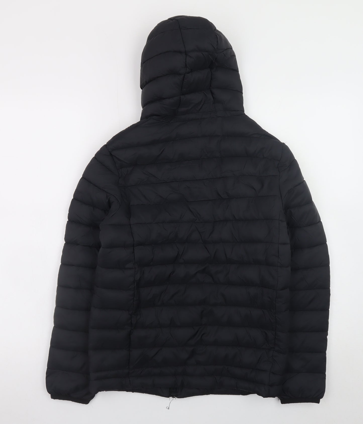 Karrimor Boys Black 13 Years Hooded Puffer Jacket with Full Zip