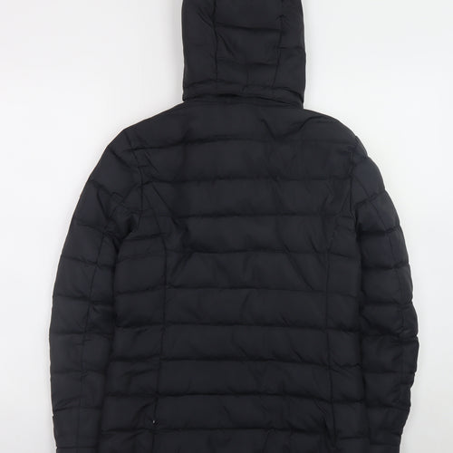 Tommy Hilfiger Women's Black Puffer Jacket Hooded Size S
