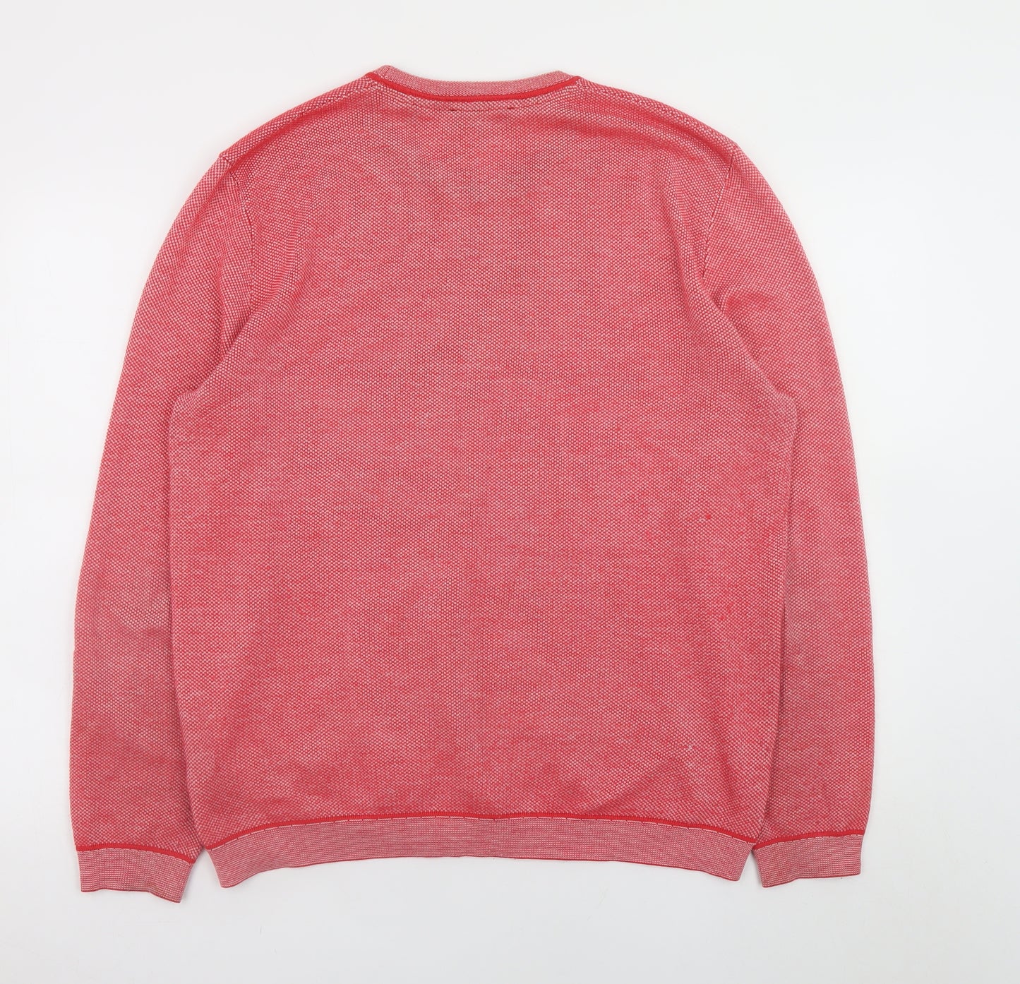 Ted Baker Mens Red XL Crew Neck Knit Jumper